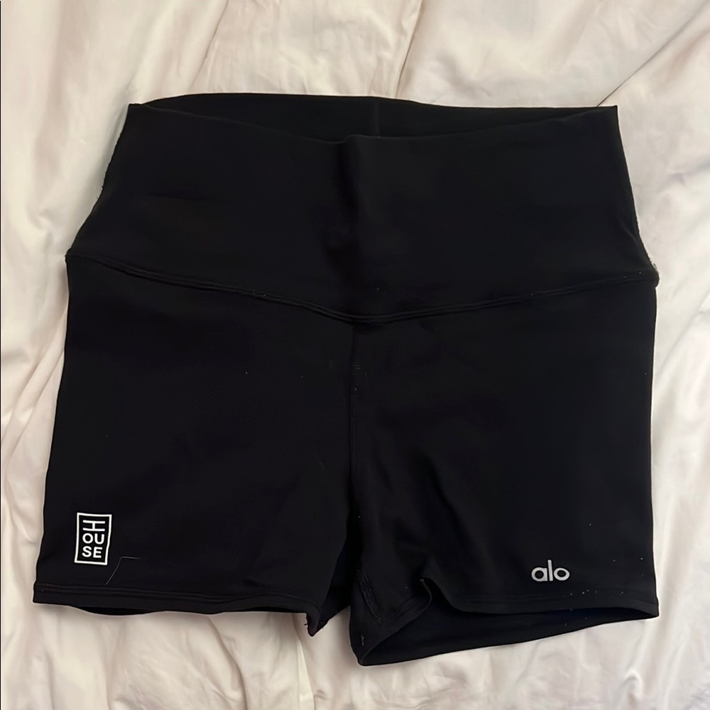 ALO Yoga Women's Black High-Waist Shorts